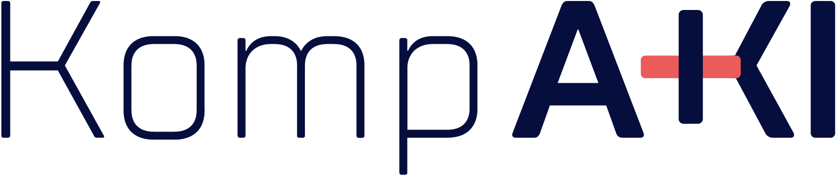 Das Logo des Kompetenzzentrum für Arbeit und Künstliche Intelligenz (KompAKI)